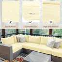 Patelai 14 Pcs Waterproof Outdoor Patio Cushion Covers Replacement 24 x 24 UV Proof Wicker Sofa Sectional Seat Slipcovers for Rattan Sectional Set Supplies, Covers Only (White)