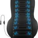 Stalwart Car Seat Cooling Pad - 12V Universal Electric Cooler Seat Cushion with 6 Adjustable-Speed Fans - Cool Car Accessories
