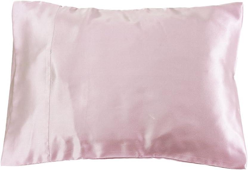 Lilysilk 100% Silk Pillowcase Travel Bedding Size, Pink, 12" x 16"