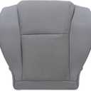 GXARTS Driver or Passenger Side Bottom Replacement Perforated Leather Seat Cover Gray Compatible with Toyota Sequoia 2007 2008 2009 2010 2011 2012 2013 Fit for Toyota Tundra 2007-2013