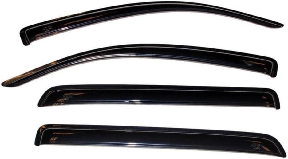 Auto Ventshade [AVS] Outside Mount Rain Guards For 2007 - 2021 Toyota Tundra, CREWMAX ONLY | Window Vent Visors, 4 pcs. - Smoke | 94309