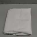 sancua Round Tablecloth - 108 Inch - Water Resistant Spill Proof Washable Polyester Table Cloth Decorative Fabric Table Cover for Dining Tables, Buffet Parties and Camping, White