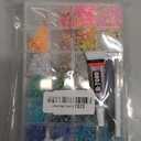 34000Pcs 28 Colors Jelly Resin Rhinestones for Bedazzling, 3mm Multicolor Flatback Gems for Crafting, Bedazzler Kit with 3Pcs 10ml B7000 Glue for Clothes Shoes Nail Diamond Art Makeup