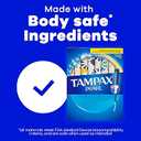 Tampax Pearl Tampons for Women, with LeakGuard Braid, Ultra Absorbency, Unscented, 45 Count
