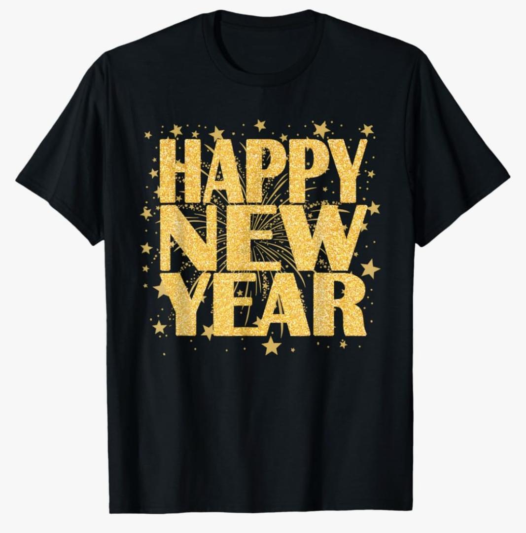 Happy New Year Shirt Family New Years Eve Party Fireworks T-Shirt, Size 5x