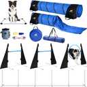 Premium Dog Agility Training Equipment, Build Any Dog Agility Course, Perfect Agility Training Equipment for Dogs Also Makes A Great Obstacle Course for Dogs! Lots of Fun!
