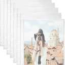 25 Pack Refill Sheets, 50 Photo Sleeves 6x8, 8 Ring Binder Pockets, Each Page Holds Two Pictures, Archival Photo Protectors