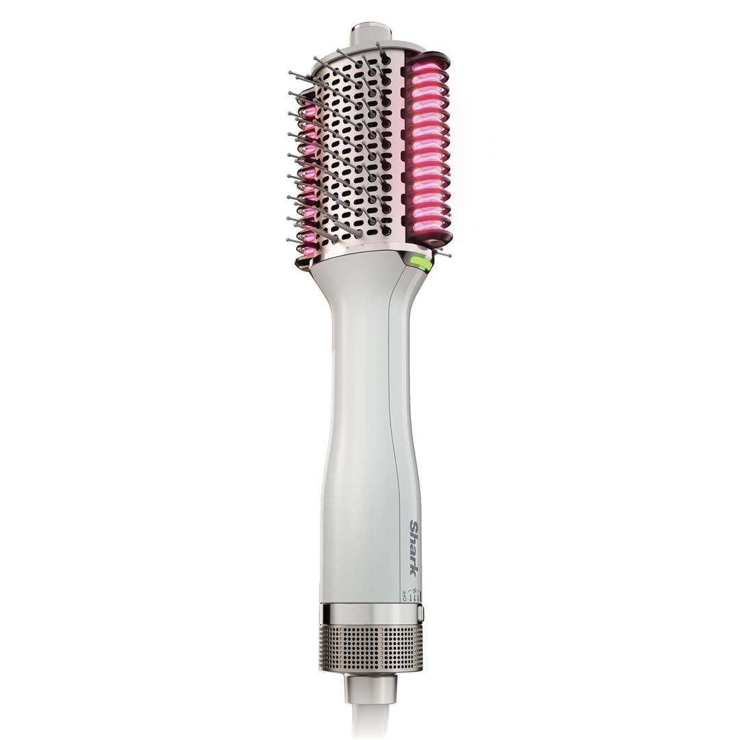 Shark HT202 Smooth Style Heated Comb + Blow Dryer Brush, Dual Mode, for All Hair Types, Silk