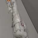 Reinforced 60" Wide Retractable Baby Gate with Reinforced Rods, 5 ft Retractable Dog Gate Indoor/Outdoor Baby Gate Retractable Gate - Bottom Anti-Escape, White ((33" Tall x 60" Wide))