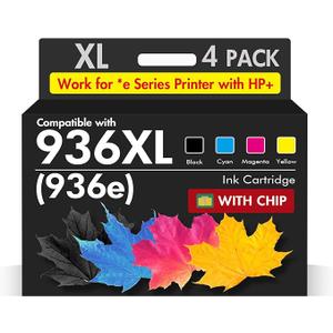 936XL 936 Ink Cartridges OfficeJet Pro 9125e 9135e 9730e 9125 9135 9730 e Ink Compatible with Hp 936e 936 Ink OfficeJet Pro 9135e 9125e 9730e 9125 9135 9730 9110 9130 9120 9122 9128 Printers