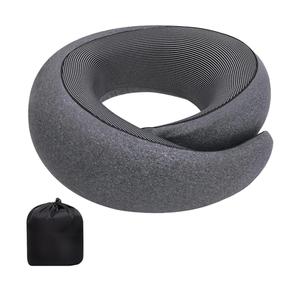 Neck Pillow Airplane, 360º Ergonomic Design Premium Memory Foam Travel Pillows for Airplane, Car & Office
