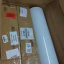 LEIFIDE 1 Rolls White Aluminum Trim Coil 24 Inch x 50 ft Metal Flashing Roll for DIY Roofing Repair Installation