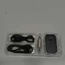 COMSOON Bluetooth Receiver for Car, Noise Cancelling 3.5mm AUX Bluetooth Car Adapter, Wireless Audio Receiver for Home Stereo/Wired Headphones, Hands-Free Call, 16H Battery Life - Black+Silver