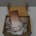 Solid Wooden Furniture Legs 6 Inch, Natural Mid Century Brown Square Legs for Couch, Sofa, Cabinet, Bench, Bed - Set of 4