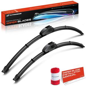 A-Premium 28" + 17" Windshield Wiper Blades with Wear Indicator & Towel | Compatible with Nissan Altima 2007-2013, Maxima 2009-2015 & Jaguar XF 2024, Fits Hook Wipers Arm, Pack of 2