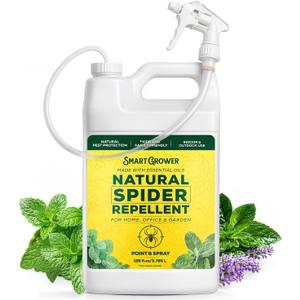 Natural Spider Repellent Spray, Peppermint & Lavender, Ready-to-Use, 128 oz (EXP 02/04/26)