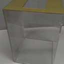 Vesici 1 Pcs Acrylic Tips Jar Donation Tip Bucket 6 x 4 x 5 Inch Collection Money Storage Container Suggestion Box Raffle Cash Box for Bartender Bars Restaurants Musicians Driver Coin (Gold)