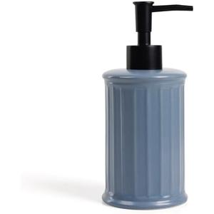 Ceramic Soap Dispenser - Blue Liquid Hand Soap Dispenser Bathroom, Modern Refillable Dish Wash Soap Bottle for Kitchen, ANTIS'S HOME