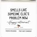Craftique Retirement Gift for Woman Men- Handmade Lavender Scented Candle- Funny Retirement Gifts for Coworker Bosses Teacher Nurse Family Friend, Happy Retirement Gifts for Women 2025, 7oz