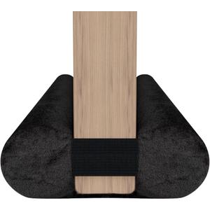 Upgraded Door Draft Stopper for Bottom of Door, Under Door Gap Filler for Big Gap, No Folding Required, Flexible Installation Door Sweep soundproofing Strip for Home & Apartment, 28-32in, Black