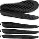 Ailaka Elastic Shock Absorbing Height Increasing Sports Shoe Insoles, Soft Breathable Honeycomb Orthotic Replacement Inserts for Men & Women (8-12 M US Women/7-10 M US Men, Black-heel Height: 2.5cm)