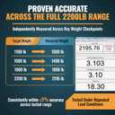 TowPilot Trailer Tongue Weight Scale - 2200 lb Capacity, Trailer Tongue Scale for Travel Trailers, RVs & Campers, ZEROLOCK Precision Calibration System for Boat & Cargo Trailers - Silver