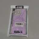 Owncase for iPhone 14 Pro Max Case Glitter, Crystal Diamonds Shiny Bling Sparkly Electroplated Edge Shockproof Soft TPU Bumper Phone Case for Women Girls, Purple