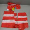 3 Pcs Carnival Party Decorations Circus Tent Awning Halloween Red White Banner Concession Stand(Cute Style)