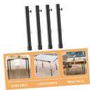 DOITOOL Table Height Extenders 4 Pack Adjustable Desk Legs Riser for Table Legs