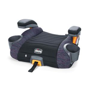 Chicco GoFit ClearTex Plus Backless Booster Car Seat, Latch Attachment, Quick-Release Latch Removal, Portable Car Booster Seat for Children at Least 4 Years Old and 40-110 lbs, Confetti/Black, Mfd 3/2026
