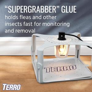 Terro T230 Indoor Electric Flea Trap and Killer - Refillable Flea Traps for Inside Your Home