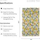 GEOMETRY Spring Kitchen Towels - Quick Dry Microfiber Cloth Spring & Summer Dish Towels for Kitchen Drying - Premium Quick Dry Towel - Lemonade Lines, 18" x 30" - 2-Pack
