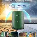PYY Rain Water Collection Barrel - 100 Gallon Green Water Storage Tank with Spigots, Hose and Portable Bucket, Large Plastic Collapsible Rain Catcher Catchment System to Collect Rainwater from Gutter