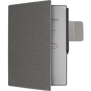WALNEW Case for Remarkable Paper Pro,Magnetic Slim Book Folio Cover with Pen Clasp, Auto Sleep/Wake Protective Cover for Remarkable Paper Pro 11.8" (2024 Released),Gray