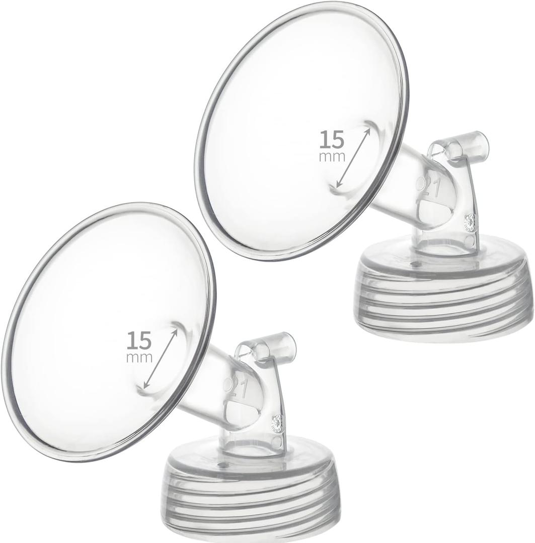 15mm Flange Compatible with Spectra S2 S1 9 Plus Ameda MYA Motif Luna Cimilre Breastpumps Replacement Pump Parts Flange Compatible with Spectra Parts/Accessories