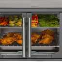 Oster Extra-Large 42L French Door Countertop Toaster Oven, 6-in-1 Air Fryer Oven with Air Fry Rack, Wire Rack, Baking Pan and Crumb Tray, Stainless Steel, 42 Liter