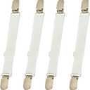 Bed Sheet Clips Straps Sheet Holder Mattress Clips, 4 Pcs Adjustable Elastic Bed Sheet Grippers Straps Suspender Fasteners Holder