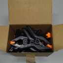 12 Pack Plastic Spring Clamps, 3.5inch Small Heavy Duty Clips for Crafts, Backdrop Stand, Woodworking, Photography Studios (Black)