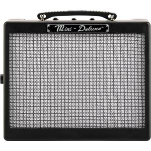 Fender Mini Deluxe Electric Guitar Amp, Mini Guitar Amp, Portable Guitar Amplifier, Guitar Accessories, 3 Watts, Black