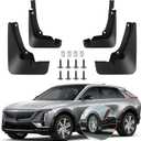 Mud Flaps Compatible with Cadillac Lyriq 2022 2023 2024 2025, 4PCS Front & Rear Side No Drill Splash Guard Exterior Accessories