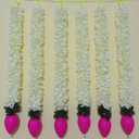 Set of 5 Artificial Jasmine Garland Toran with Lotus Buds, 13 Inch Strings Jasmine Garland Toran with Lotus Buds for Pooja Decoration Wall Hanging for Ganesh Chaturthi, Diwali & Festive Decor