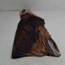 WDIRARA Women's One Shoulder Mesh Ruched Maxi Dress Tie Dye High Slit Bodycon Dresses (Large, Maroon)