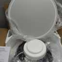42 inch White Retractable Ceiling Fan With Light and Remote, Large