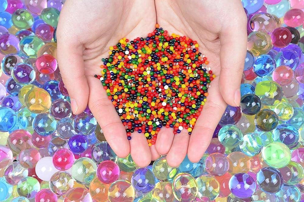 water beads mixed color
