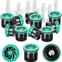 HolyMaji 10 Pieces Variable Arc Nozzle, Sprinkler Heads Replacement Compatible with Pop up Sprinklers Adjustable 0-360 Degree Full Circle Spray Nozzle for Garden Lawn Irrigation (4AN)