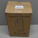 GLITI Industrial Table Lamp, Stepless Dimmable Gold Desk Lamp with 2 USB Ports and AC Power Outlet, Frosted GlassShade, Eye-Caring Bedside Nightstand Lamps for Bedroom Living Room Office Reading (LG)