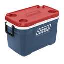Coleman Classic Series Insulated Portable Cooler, Leak-Resistant Outdoor Hard Cooler Keeps Ice up to 5 Days, 52 Quart, Red, White & Blue