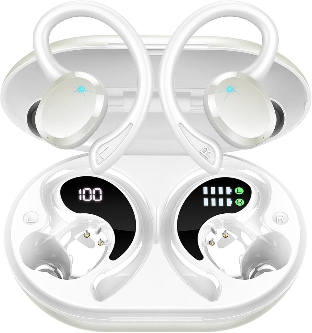 Wireless Earbuds Sport, Bluetooth 5.4 Headphones with Earhook, 2025 Hi-Fi Stereo Over Ear Buds, 50H Earphones with 4 ENC Noise Canceling Mics, IP7 Waterproof Headset for Running Workout (Android/iOS) Wireless Earbuds Sport, Bluetooth 5.4 Headphones with Earhook, 2025 Hi-Fi Stereo Over Ear Buds, 50H Earphones with 4 ENC Noise Canceling Mics, IP7 Waterproof Headset for Running Workout (Android/iOS)
