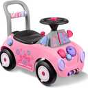 Radio Flyer Creativity Car, Sit to Stand Toddler Ride On Toy, Ages 1-3, Pink Kids Ride On Toy, Large