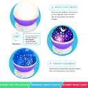 Kids Star Projector Night Light for Girls, 360° Rotating Star Lights for Bedroom, Toddler Night Light Projector, Ceiling Light Projector for Kids Room, Birthday Gift for 3-8 Year Old Girls Purple